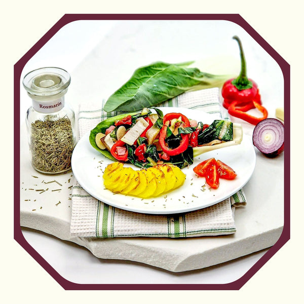 HR.10 ~ Mangold auf Rosmarin-Kartoffelfächer