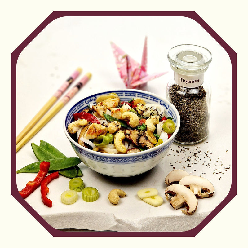 HR.11 ~ Zitronen-Thymian-Gemüse mit Glasnudeln